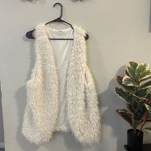Faux fur vest